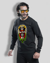 durga | Bong Full sleeve T-shirt | Black